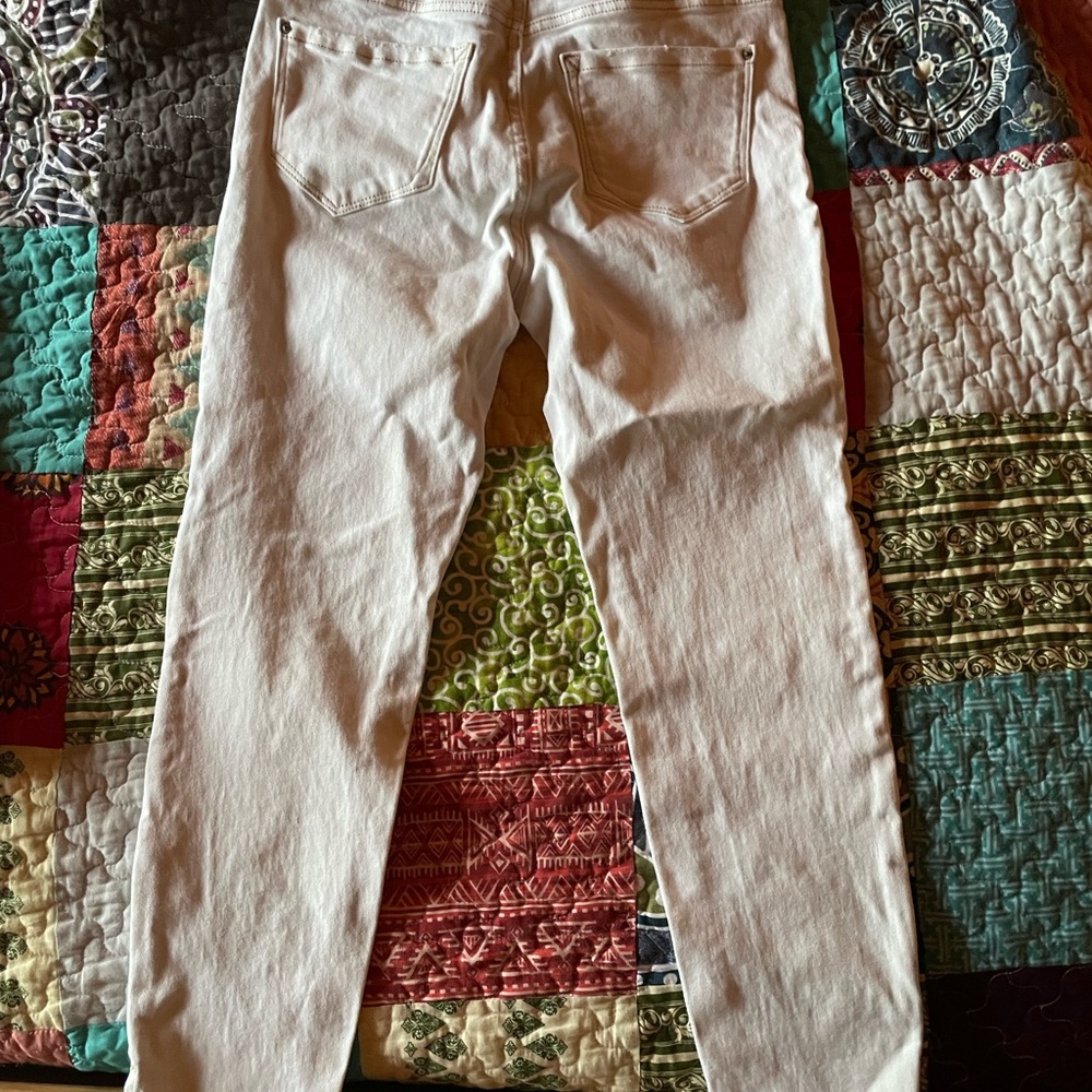 Kensie White Jeans Ultimate  High Rise Skinny Jeans